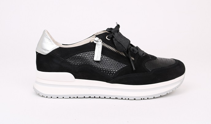 krullen opslag aankleden DL Sport 4651 zwart veterschoen - Vreeken schoenen Alblasserdam