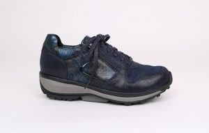 Xsensible 30042 G Jersey blauw veterschoen