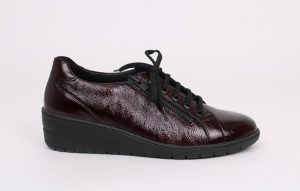 Solidus 25021 H Helia donkerrood veterschoen