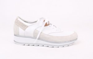 Durea 6248 G wit veterschoen