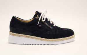 Durea 6265 K blauw veterschoen