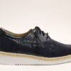 Durea 6191 G blauw veterschoen