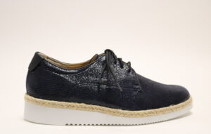 Durea 6191 G blauw veterschoen