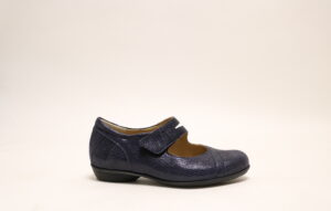Durea 5737 H blauw klittenbandschoen