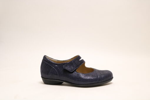 Durea 5737 H blauw klittenbandschoen