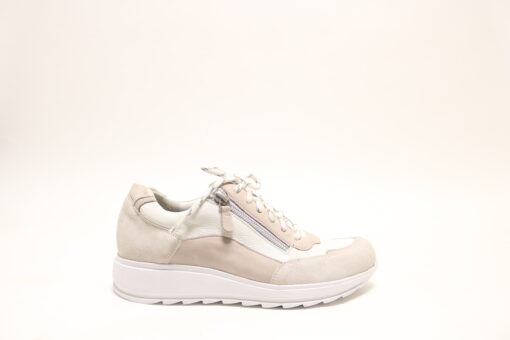 Durea 6263 G wit veterschoen