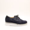 Durea 6229 K blauw veterschoen