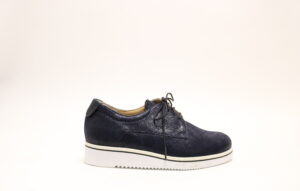 Durea 6229 K blauw veterschoen