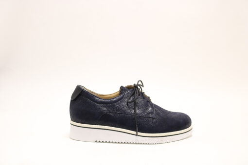 Durea 6229 K blauw veterschoen
