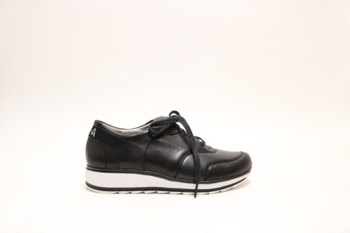 Durea 6225 K zwart veterschoen