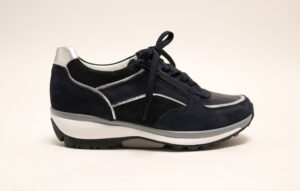 Xsensible Lucca donkerblauw veterschoen