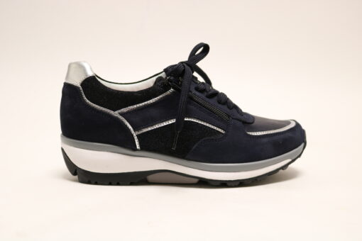 Xsensible Lucca donkerblauw veterschoen