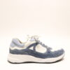 Durea 6283 H Denim-wit veterschoen