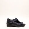 Durea 7258 K Donkerblauw Dichte hielsandaal