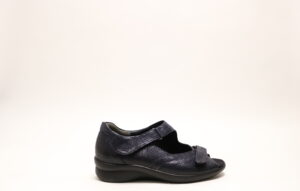 Durea 7258 K Donkerblauw Dichte hielsandaal