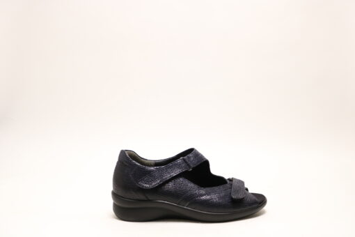 Durea 7258 K Donkerblauw Dichte hielsandaal