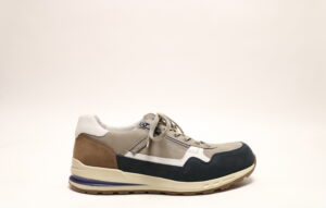 Mephisto 4284 Bradley Donkerblauw-grijs-wit veterschoen