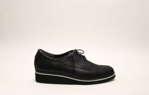 Durea 6191 G zwart veterschoen