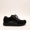 Durea 6263 H Zwart veterschoen