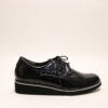 Durea 6191 H Zwart lak veterschoen