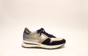 DL Sport 6338 d.blauw goud sneaker