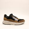 Xsensible Golden Gate Lady Bruin zwart veterschoen