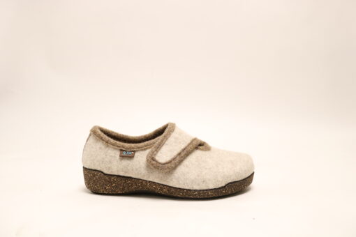 Promed  beige klittenband pantoffel