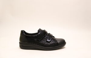 Solidus 29098  K Kate zwart klittenbandschoen