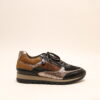 Helioform 281.005 H zwart/goud veterschoen