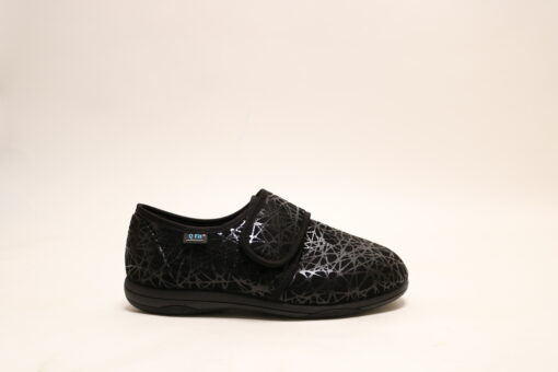 Q fit 2002 Geneve zwart pantoffels