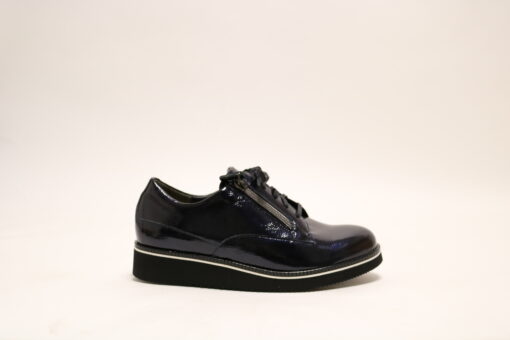 Durea 6265 K Blauw lak veterschoen