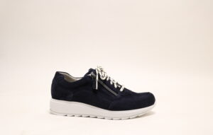 Durea 6263 H Blauw veterschoen
