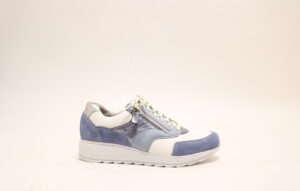 Durea 6279 H Blauw veterschoen