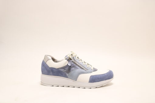 Durea 6279 H Blauw veterschoen