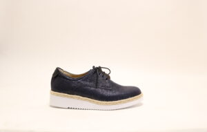 Durea 6191 H Blauw veterschoen
