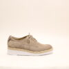 Durea 6191 G Taupe veterschoen