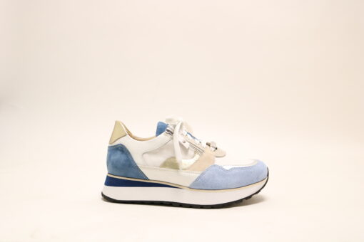 Footnotes 32007 Elke K blauw wit veterschoen