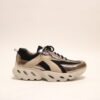 Durea 6309 H veterschoen beige/zwart/goud
