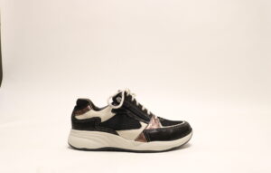 Durea 6295 K zwart veterschoen