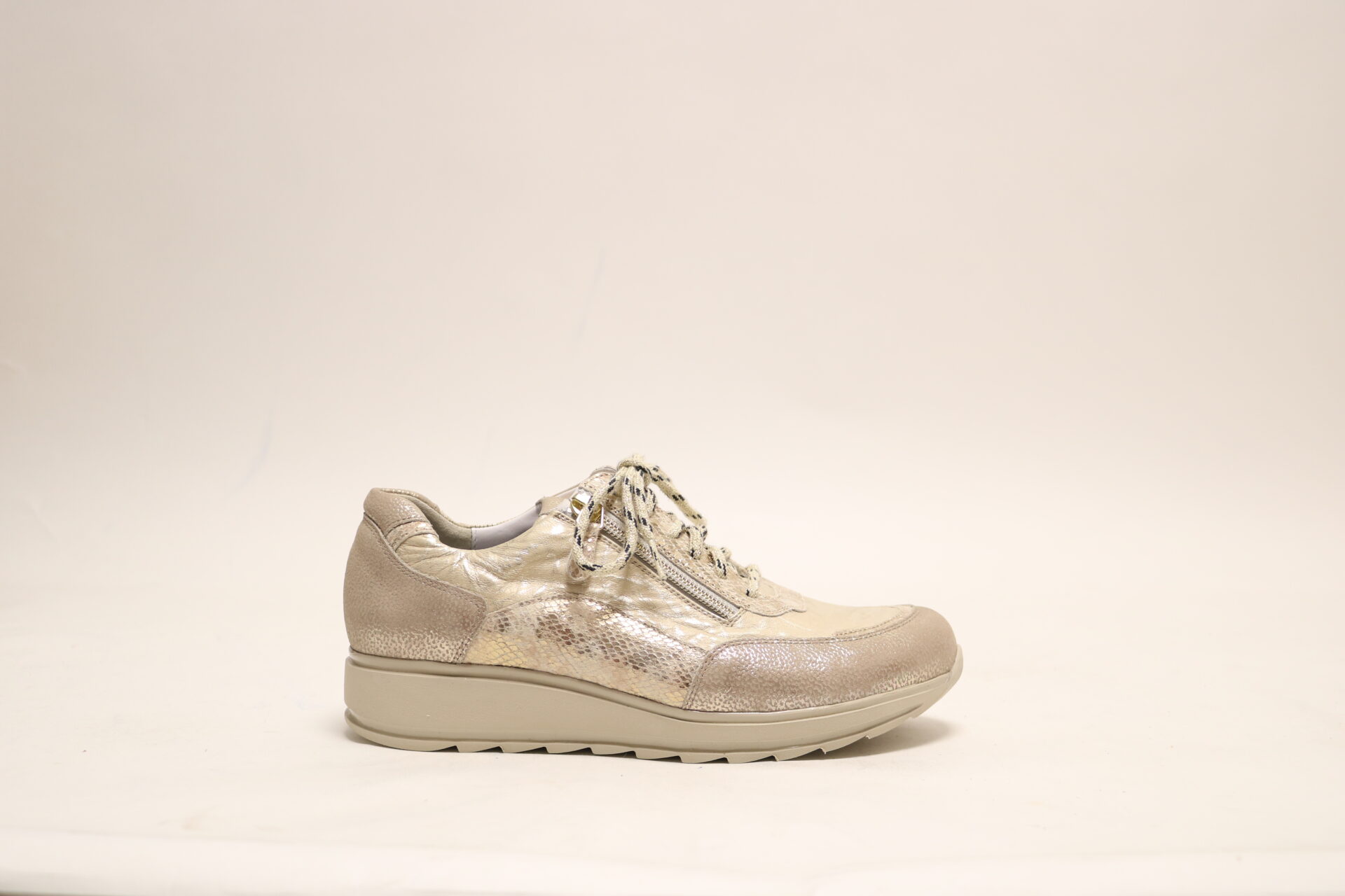 Durea 6263 K Beige veterschoen