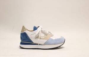 Footnotes 31007 H Blauw Wit veterschoen