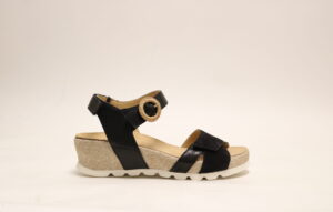 Durea 7425 H Zwart Sandaal