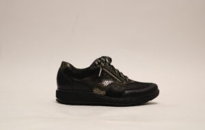 Durea 6279 H Zwart Tinten Veterschoen