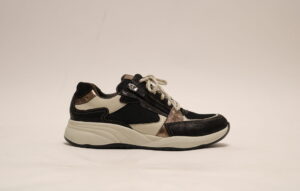 Durea 6295 H Zwart Veterschoen