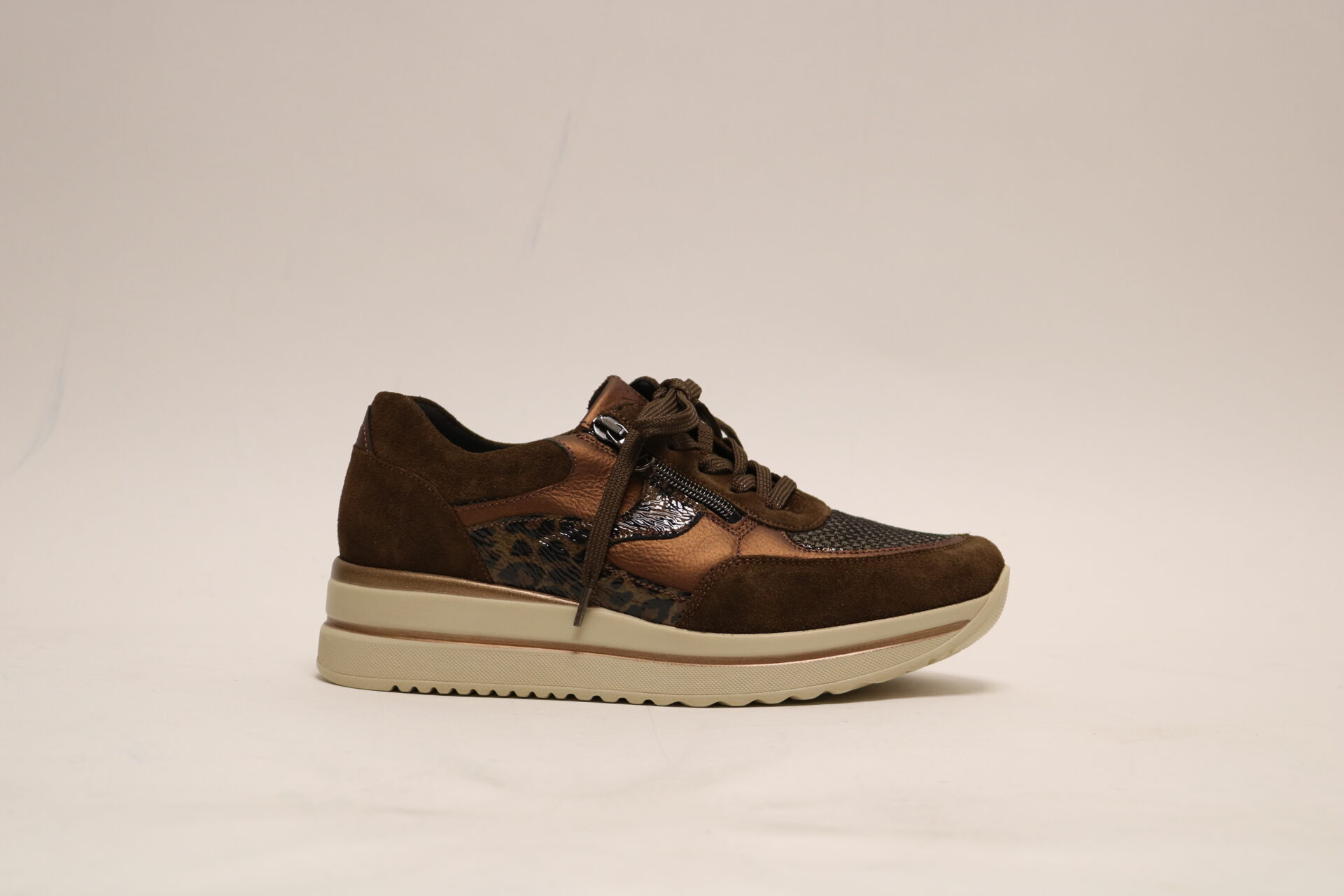 Waldläufer 500327 K Bruin Veterschoen